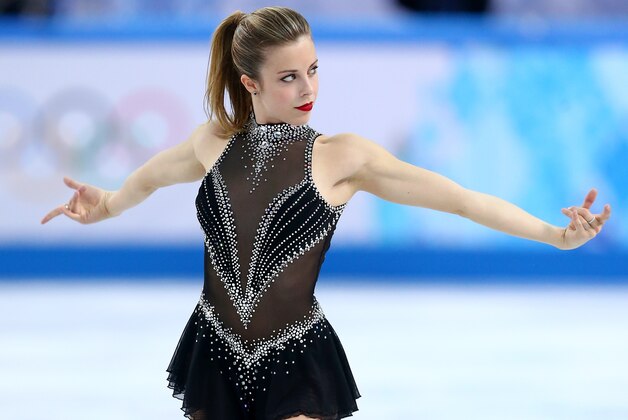 SOCHI, RUSSIA - FEBRUARY 08:  Ashley Wagner of the United States competes in the Figure Skating Team Ladies Short Program during day one of the Sochi 2014 Winter Olympics at Iceberg Skating Palace on February 8, 2014 in Sochi, Russia.  (Photo by Streeter Lecka/Getty Images)