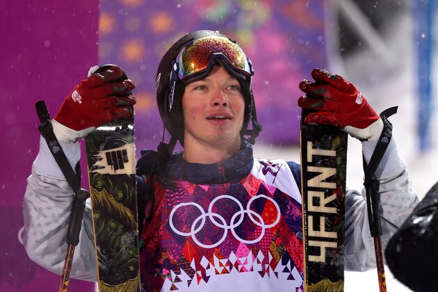 SOCHI, RUSSIA - FEBRUARY 18:  Gold medalist David Wise of the United States celebrates after the Freestyle Skiing Men's Ski Halfpipe Finals on day eleven of the 2014 2014 Winter Olympics at Rosa Khutor Extreme Park on February 18, 2014 in Sochi, Russia.  (Photo by Mike Ehrmann/Getty Images)