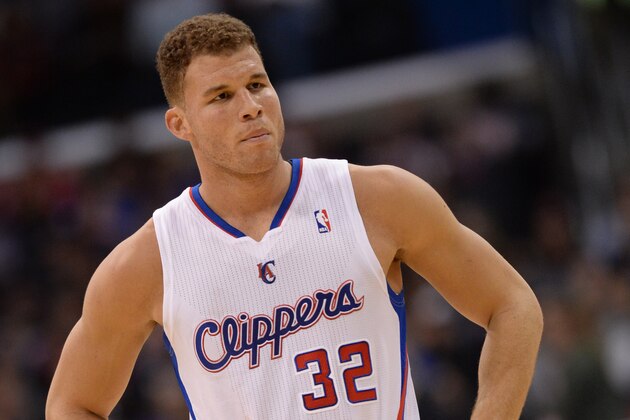 LOS ANGELES, CA - FEBRUARY 18: Blake Griffin #32 of the Los Angeles Clippers during a game against the San Antonio Spurs at STAPLES Center on February 18, 2014 in Los Angeles, California. NOTE TO USER: User expressly acknowledges and agrees that, by downloading and/or using this Photograph, user is consenting to the terms and conditions of the Getty Images License Agreement. Mandatory Copyright Notice: Copyright 2014 NBAE (Photo by Noah Graham/NBAE via Getty Images)