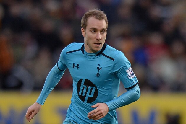HULL, ENGLAND - FEBRUARY 01:  Christian Eriksen of Tottenham Hotspur during the Premier League match between Hull City and Tottenham Hotspur at KC Stadium on February 1, 2014 in Hull, England.  (Photo by Gareth Copley/Getty Images)