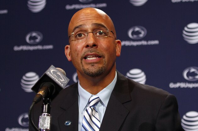 STATE COLLEGE, PA - JANUARY 11: James Franklin, head coach of the Penn State Nittany Lions addresses the media on January 11, 2014 at Beaver Stadium in State College, Pennsylvania. (Photo by Justin K. Aller/Getty Images) STATE COLLEGE, PA - JANUARY 11: James Franklin, head coach of the Penn State Nittany Lions addresses the media on January 11, 2014 at Beaver Stadium in State College, Pennsylvania. (Photo by Justin K. Aller/Getty Images)
