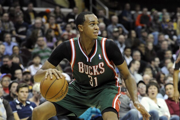 Dec 20, 2013; Cleveland, OH, USA; Milwaukee Bucks forward John Henson (31) during the game against the Cleveland Cavaliers at Quicken Loans Arena. Mandatory Credit: Ken Blaze-USA TODAY Sports