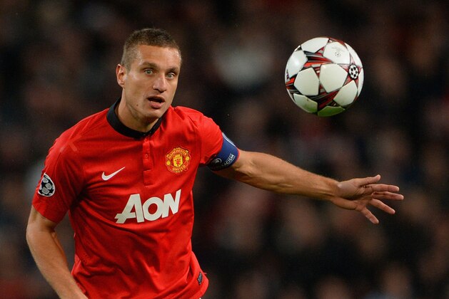 MANCHESTER, ENGLAND - SEPTEMBER 17:  Nemanja Vidic of Manchester United in action during the UEFA Champions League Group A match between Manchester United and Bayer Leverkusen at Old Trafford on September 17, 2013 in Manchester, England.  (Photo by Michael Regan/Getty Images)