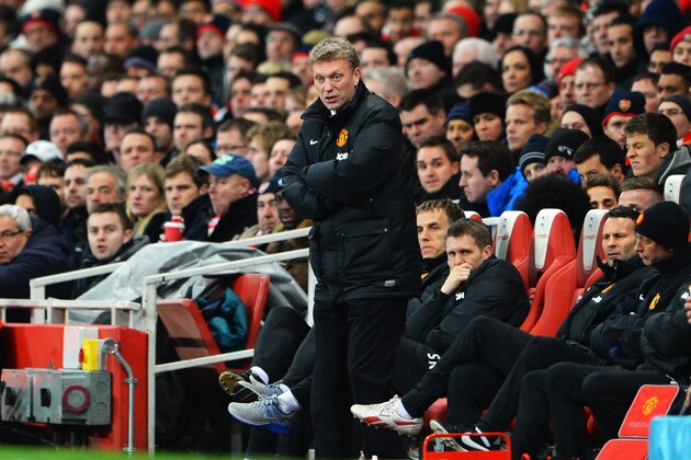 LONDON, ENGLAND - FEBRUARY 12:  Manchester United manager David Moyes watches from the touchline during the Barclays Premier League match between Arsenal and Manchester United at the Emirates Stadium on February 12, 2014 in London, England.  (Photo by Michael Regan/Getty Images)