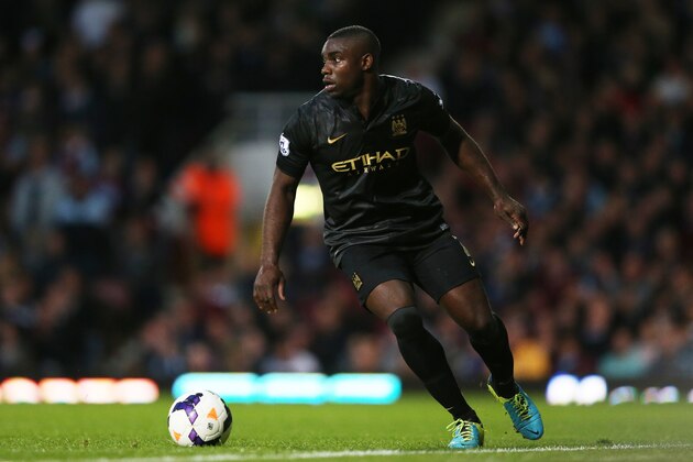 LONDON, ENGLAND - OCTOBER 19:  Micah Richards of Manchester City in action during the Barclays Premier League match between West Ham United and Manchester City at Boleyn Ground on October 19, 2013 in London, England.  (Photo by Warren Little/Getty Images)