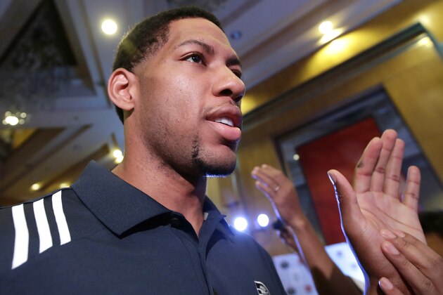 The Indiana Pacers Danny Granger greets Filipino fans as he arrives for an audience with a Non-Government Organization fighting for eradication of Diabetes and its complications Monday Oct. 7, 2013 in Manila, Philippines. The Houston Rockets and the Indiana Pacers flew in Monday for the first NBA game in this basketball-crazy Southeast Asian nation Thursday evening. The game is part of the NBA's global schedule that will have eight teams play in six countries this month.(AP Photo/Bullit Marquez)