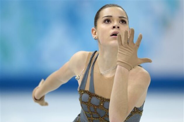 Adelina Sotnikova of Russia competes in the women's free skate figure skating finals at the Iceberg Skating Palace during the 2014 Winter Olympics, Thursday, Feb. 20, 2014, in Sochi, Russia. (AP Photo/Ivan Sekretarev)