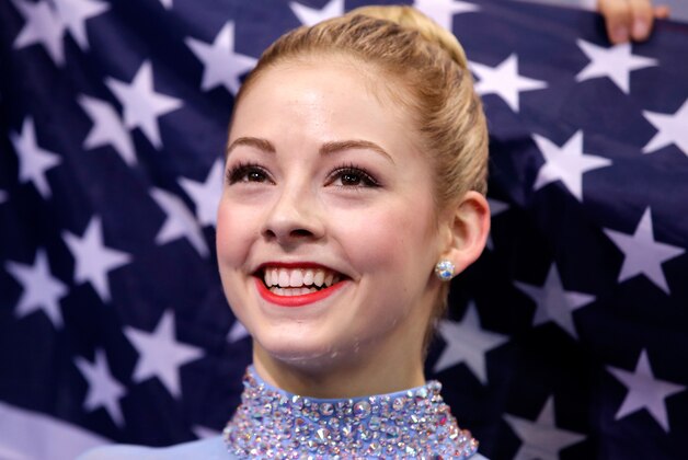 SOCHI, RUSSIA - FEBRUARY 09:  Gracie Gold of the United States waits for her score in the Team Ladies Free Skating during day one of the Sochi 2014 Winter Olympics at Iceberg Skating Palace onon February 9, 2014 in Sochi, Russia.  (Photo by Pool/Getty Images)