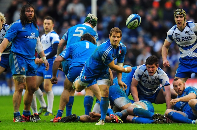 EDINBURGH, SCOTLAND - FEBRUARY 09: Italy player Wietz Tobias Botes in action during the RBS Six Nations match between Scotland and Italy at Murrayfield Stadium in Scotland, United Kingdom  (Photo by Stu Forster/Getty Images)