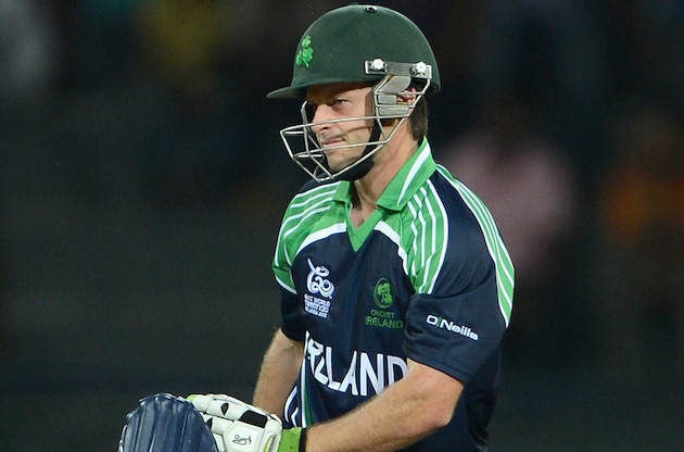 COLOMBO, SRI LANKA - SEPTEMBER 24:  Ed Joyce of Ireland is bowled by Sunil Narine of the West Indies during the ICC World Twenty20 2012 Group B match between the West Indies and Ireland at R. Premadasa Stadium on September 24, 2012 in Colombo, Sri Lanka.  (Photo by Gareth Copley/Getty Images)
