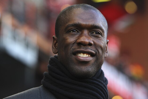 GENOA, ITALY - FEBRUARY 23:  AC Milan coach Clarence Seedorf looks on before the Serie A match between UC Sampdoria and AC Milan at Stadio Luigi Ferraris on February 23, 2014 in Genoa, Italy.  (Photo by Marco Luzzani/Getty Images)
