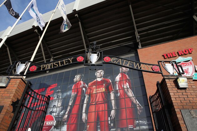 LIVERPOOL, ENGLAND - DECEMBER 21:  A view of Liverpools stadium Anfield prior to the Barclays Premier League match between Liverpool and Cardiff City at Anfield at Anfield on December 21, 2013 in Liverpool, England.  (Photo by Clive Brunskill/Getty Images)
