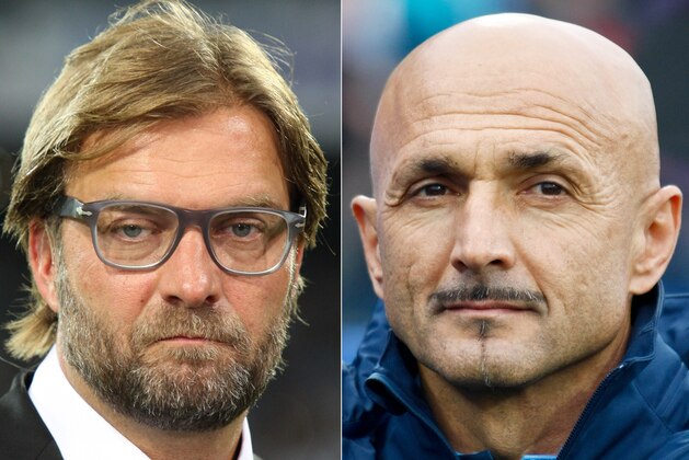 FILE PHOTO - EDITORS NOTE: COMPOSITE OF TWO IMAGES - Image Numbers 180967962 (L) and 154454347) In this composite image a comparison has been made between Jurgen Klopp, Head Coach of Borussia Dortmund and Zenit St. Petersburg head coach Luciano Spalletti. Zenit St Petersburg and Borussia Dortmund meet in the UEFA Champions League Round of 16 with the first leg on Febuary 25, 2014 and the 2nd leg on March 19, 2014.  ***LEFT IMAGE*** NAPLES, ITALY - SEPTEMBER 18: Borussia Dortmund head coach Jurgen Klopp looks on during the Uefa Champions League Group F match between Napoli and Borussia Dortmund at Stadio San Paolo on September 18, 2013 in Naples, Italy. (Photo by Paolo Bruno/Getty Images) ***RIGHT IMAGE*** ST. PETERSBURG, RUSSIA - OCTOBER 20: FC Zenit St. Petersburg head coach Luciano Spalletti looks on during the Russian Football League Championship match between FC Zenit St. Petersburg and FC Kuban Krasnodar at the Petrovsky Stadium on October 20, 2012 in St. Petersburg, Russia. (Photo by Mike Kireev/Epsilon