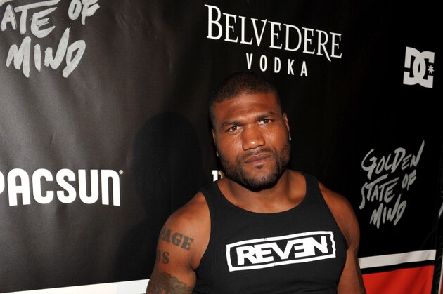 Quinton 'Rampage' Jackson arrives at PacSun and DC Shoes