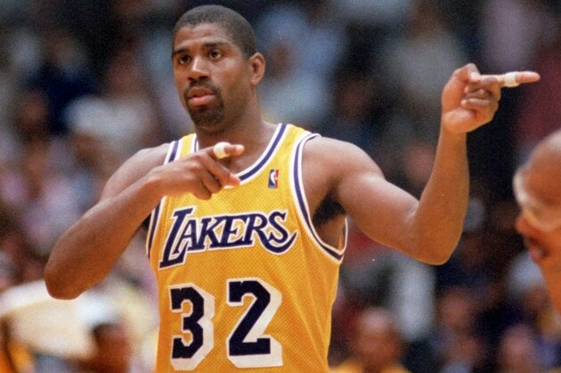 ** FILE ** Los Angeles Lakers' Earvin