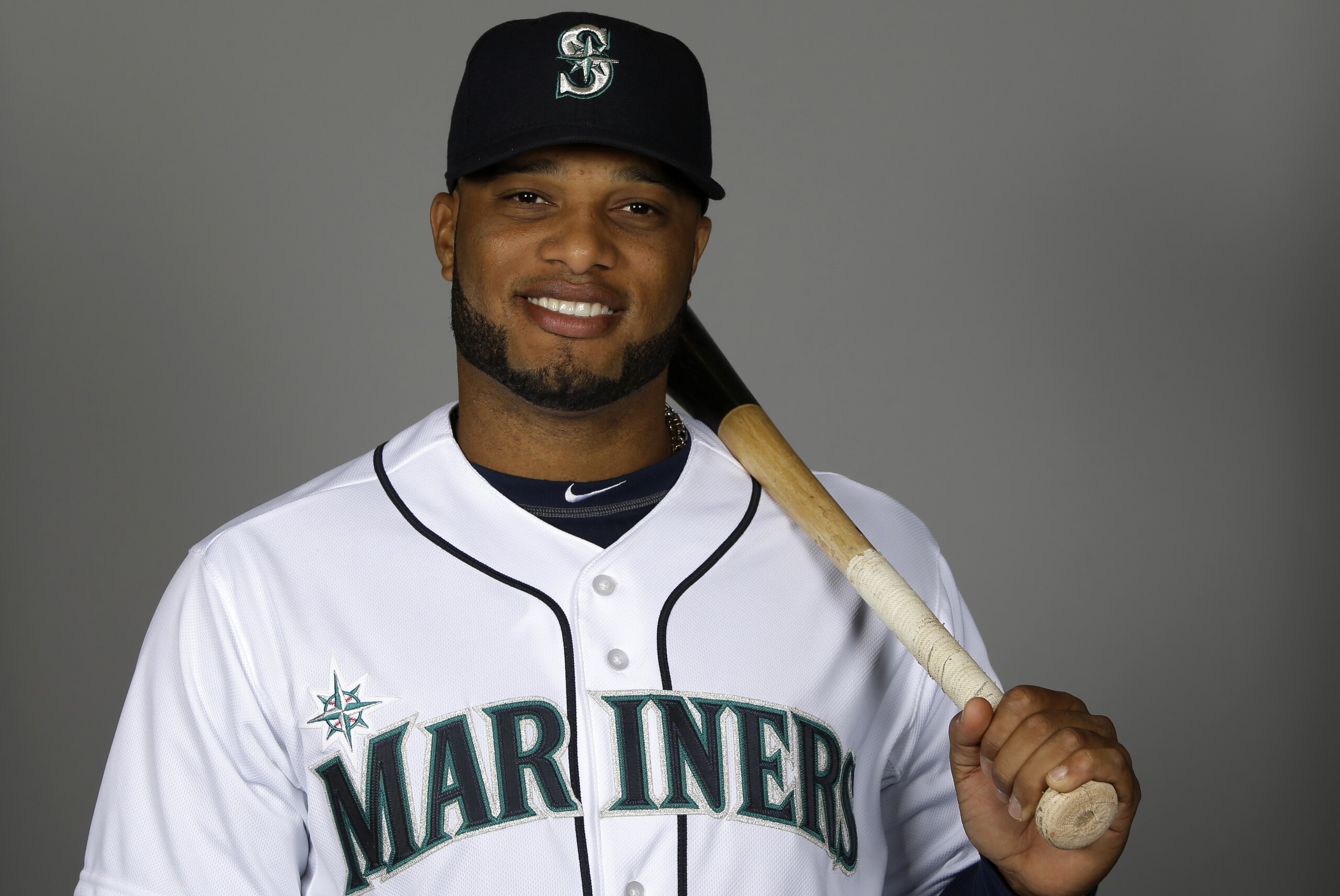 This is a 2014 photo of infielder Robinson Cano of the Seattle Mariners baseball team. This image reflects the Mariners active roster as of Thursday, Feb. 20, 2014, when this image was taken. (AP Photo/Tony Gutierrez)