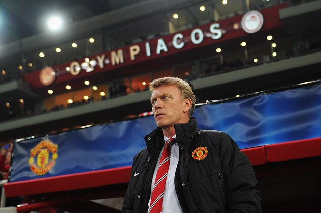 PIRAEUS, GREECE - FEBRUARY 25:  Manchester United manager David Moyes looks on before the UEFA Champions League Round of 16 first leg match between Olympiacos FC and Manchester United at Karaiskakis Stadium on February 25, 2014 in Piraeus, Greece.  (Photo by Michael Regan/Getty Images)