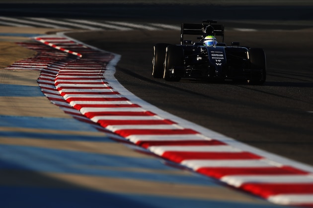 BAHRAIN, BAHRAIN - FEBRUARY 21:  Felipe Massa of Brazil and Williams drives during day three of Formula One Winter Testing at the Bahrain International Circuit on February 21, 2014 in Bahrain, Bahrain.  (Photo by Mark Thompson/Getty Images)