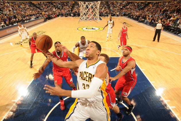 INDIANAPOLIS - JANUARY 18: Danny Granger #33 of the Indiana Pacers shoots against the Los Angeles Clippers at Bankers Life Fieldhouse on January 18, 2014 in Indianapolis, Indiana. NOTE TO USER: User expressly acknowledges and agrees that, by downloading and or using this Photograph, user is consenting to the terms and condition of the Getty Images License Agreement. Mandatory Copyright Notice: 2014 NBAE (Photo by Ron Hoskins/NBAE via Getty Images) INDIANAPOLIS - JANUARY 18: Danny Granger #33 of the Indiana Pacers shoots against the Los Angeles Clippers at Bankers Life Fieldhouse on January 18, 2014 in Indianapolis, Indiana. NOTE TO USER: User expressly acknowledges and agrees that, by downloading and or using this Photograph, user is consenting to the terms and condition of the Getty Images License Agreement. Mandatory Copyright Notice: 2014 NBAE (Photo by Ron Hoskins/NBAE via Getty Images)
