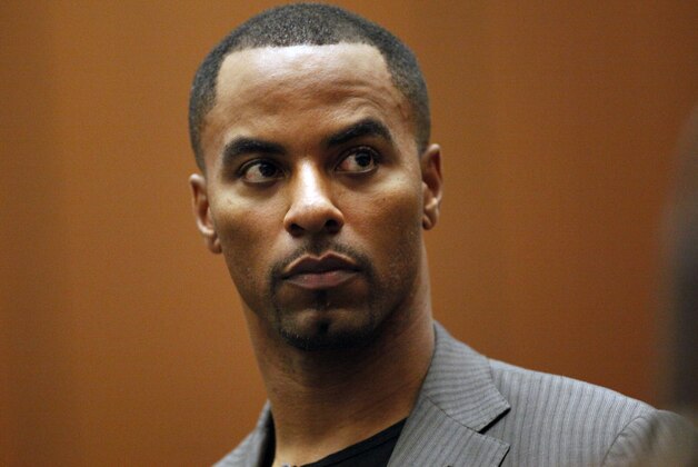 LOS ANGELES, CA  FEBRUARY 20:  Former NFL safety Darren Sharper pleads not guilty to charges of allegedly drugging and raping a pair of women he met at a West Hollywood nightclub, in a Los Angeles Superior courtroom February 20, 2014 in Los Angeles, California. Sharper's bail has been increased from $200,000 to $1 million. (Photo by Bob Chamberlin-Pool/Getty Images)