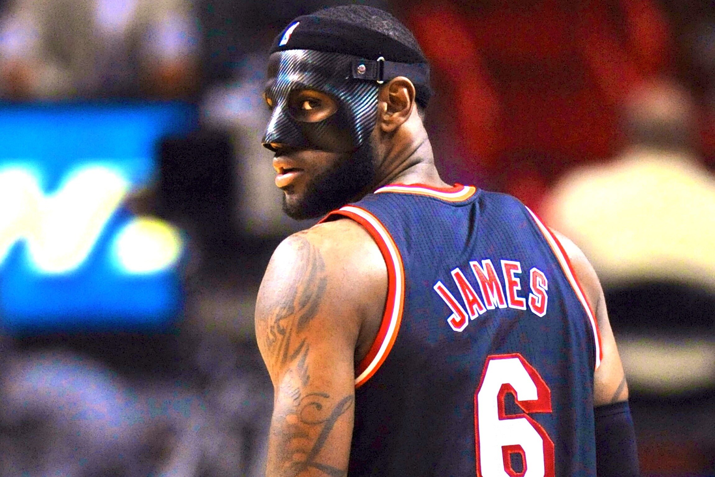 lebron james masked