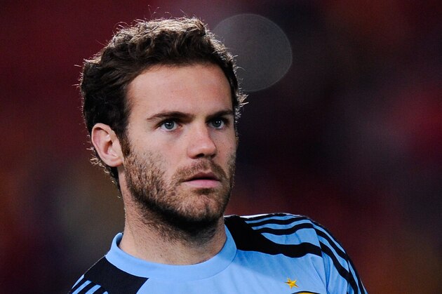 PALMA DE MALLORCA, SPAIN - OCTOBER 11:  Juan Mata of Spain looks on during the warm up prior to the FIFA 2014 World Cup Qualifier match between Spain and Belarus at Iberostars Stadium on October 11, 2013 in Palma de Mallorca, Spain.  (Photo by David Ramos/Getty Images)
