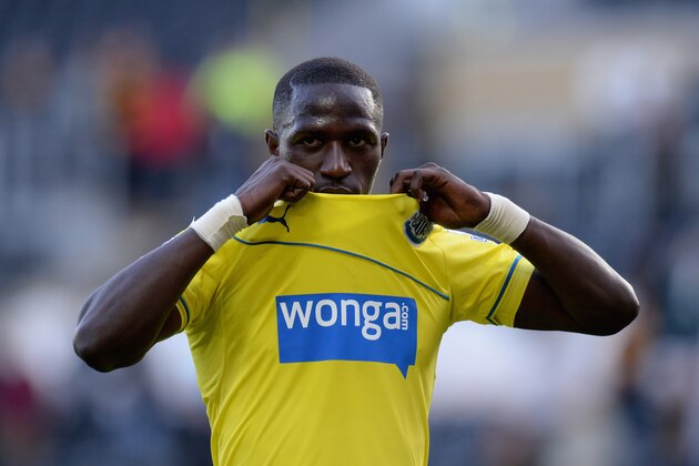 HULL, ENGLAND - MARCH 01: Moussa Sissoko of Newcastle United during the Barclays Premier League match between Hull City and Newcastle United at KC Stadium on March 1, 2014 in Hull, England.  (Photo by Tony Marshall/Getty Images)