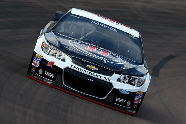 Feb 28, 2014; Avondale, AZ, USA; NASCAR Sprint Cup Series driver Kevin Harvick during practice for the The Profit on CNBC 500 at Phoenix International Raceway. Mandatory Credit: Mark J. Rebilas-USA TODAY Sports
