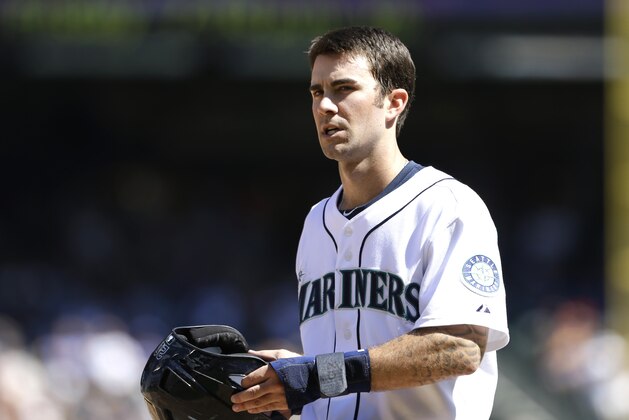 Seattle Mariners' Nick Franklin pulls off his helmet against the Toronto Blue Jays in a baseball game Wednesday, Aug. 7, 2013, in Seattle. (AP Photo/Elaine Thompson) Seattle Mariners' Nick Franklin pulls off his helmet against the Toronto Blue Jays in a baseball game Wednesday, Aug. 7, 2013, in Seattle. (AP Photo/Elaine Thompson)