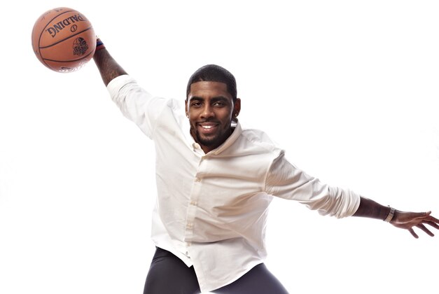 NEW ORLEANS, LA - FEBRUARY 13: Kyrie Irving of the Cleveland Cavaliers poses for portraits during the NBAE Circuit as part of 2014 All-Star Weekend at the Hyatt Regency Hotel on February 13, 2014 in New Orleans, Louisiana. NOTE TO USER: User expressly acknowledges and agrees that, by downloading and/or using this photograph, user is consenting to the terms and conditions of the Getty Images License Agreement.  Mandatory Copyright Notice: Copyright 2014 NBAE (Photo by Jennifer Pottheiser/NBAE via Getty Images)