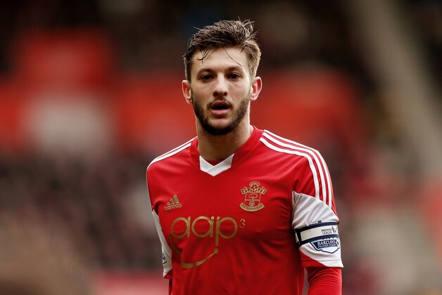 SOUTHAMPTON, ENGLAND - FEBRUARY 08:  Adam Lallana of Southampton during the Barclays Premier League match between Southampton and Stoke City at St Mary's Stadium on February 8, 2014 in Southampton, England.  (Photo by Scott Heavey/Getty Images)