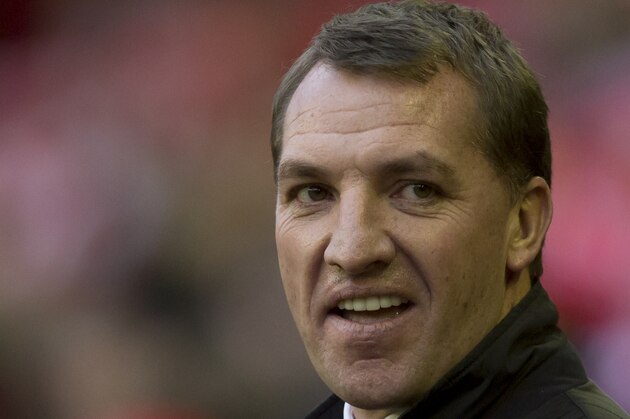 Liverpool's manager Brendan Rodgers smiles as he takes to the touchline before his team's English Premier League soccer match against Swansea City at Anfield Stadium, Liverpool, England, Sunday Feb. 23, 2014. (AP Photo/Jon Super) Liverpool's manager Brendan Rodgers smiles as he takes to the touchline before his team's English Premier League soccer match against Swansea City at Anfield Stadium, Liverpool, England, Sunday Feb. 23, 2014. (AP Photo/Jon Super)