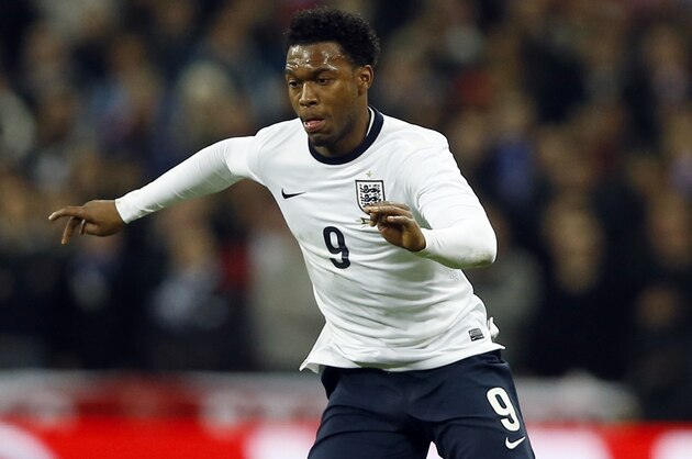 England's Daniel Sturridge controls the ball during the international friendly soccer match between England and Germany, at Wembley Stadium in London, Tuesday, Nov. 19, 2013. (AP Photo/Kirsty Wigglesworth)