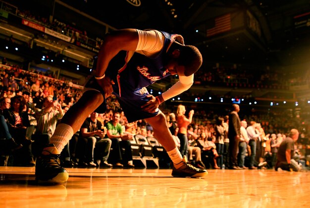 Mar 4, 2014; Phoenix, AZ, USA; Los Angeles Clippers guard Chris Paul stretches prior to the game against the Phoenix Suns at the US Airways Center. The Clippers defeated the Suns 104-96. Mandatory Credit: Mark J. Rebilas-USA TODAY Sports