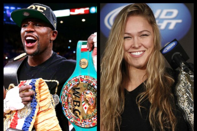 Floyd Mayweather and Ronda Rousey