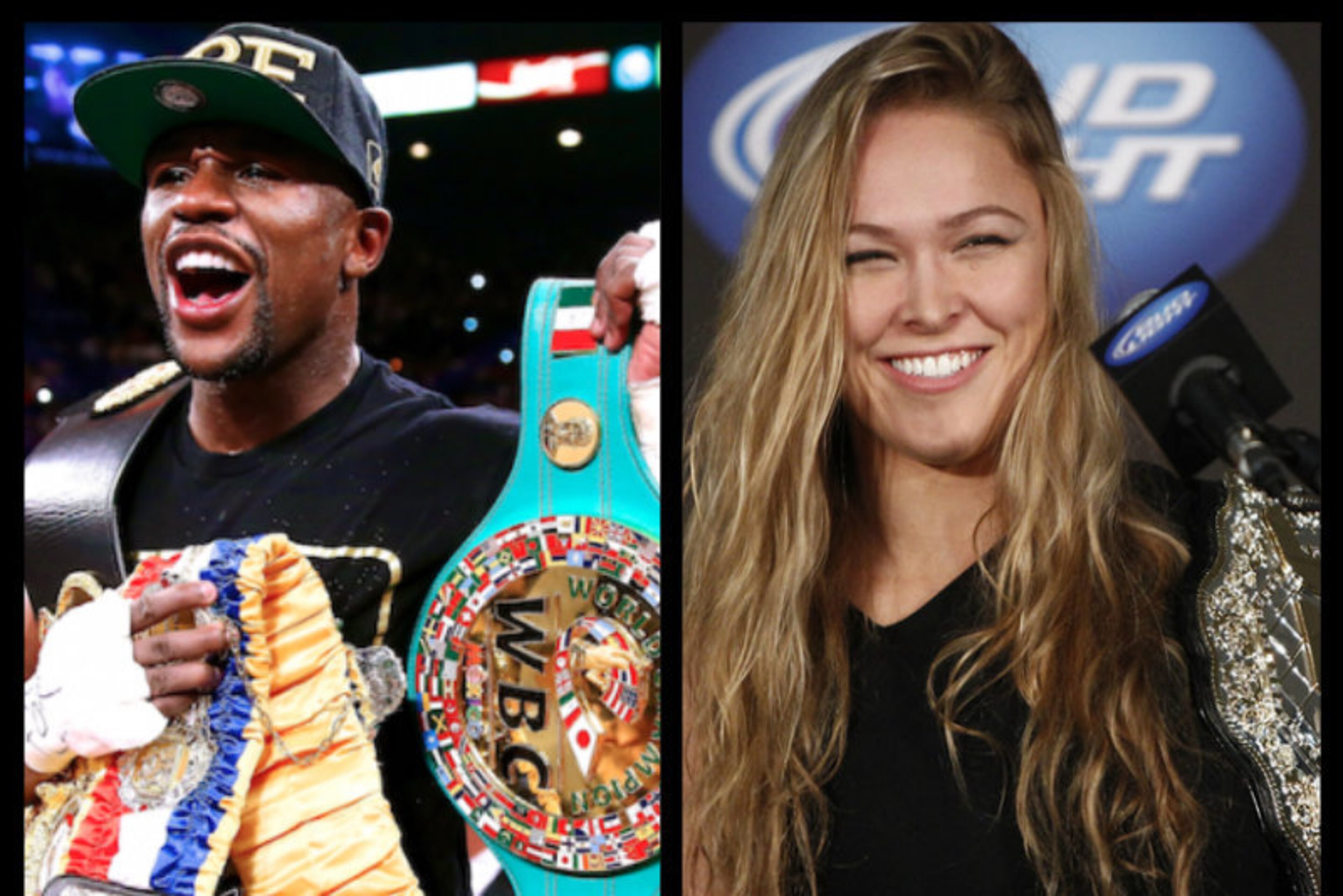 Floyd Mayweather and Ronda Rousey