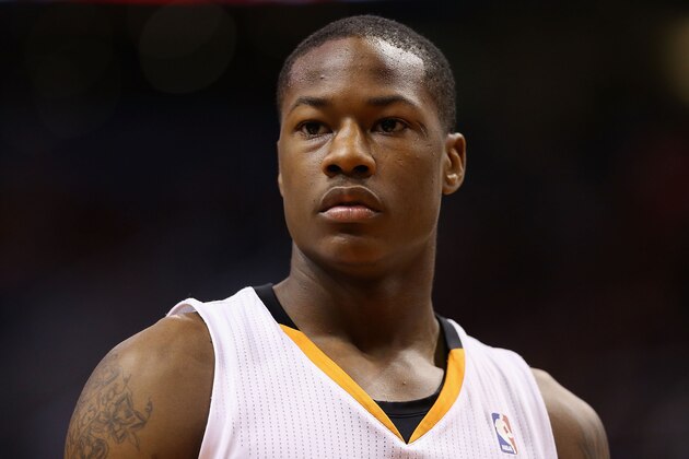 PHOENIX, AZ - DECEMBER 23:  Archie Goodwin #20 of the Phoenix Suns during the NBA game against the Los Angeles Lakers at US Airways Center on December 23, 2013 in Phoenix, Arizona.  NOTE TO USER: User expressly acknowledges and agrees that, by downloading and or using this photograph, User is consenting to the terms and conditions of the Getty Images License Agreement.  (Photo by Christian Petersen/Getty Images)