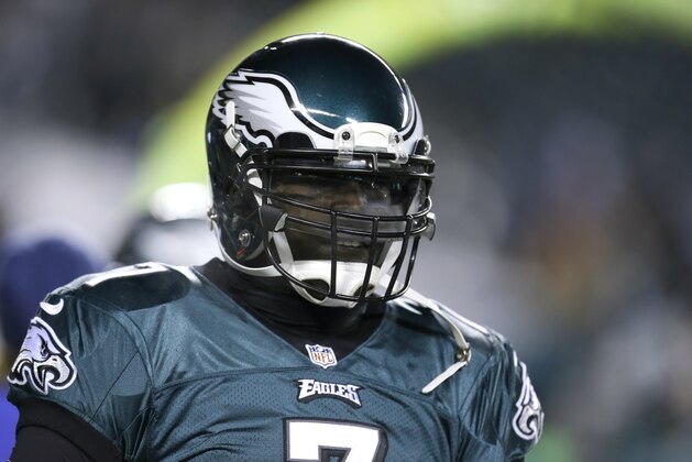 Philadelphia Eagles' Michael Vick warms up before an NFL wild-card playoff football game against the New Orleans Saints, Saturday, Jan. 4, 2014, in Philadelphia. (AP Photo/Julio Cortez) Philadelphia Eagles' Michael Vick warms up before an NFL wild-card playoff football game against the New Orleans Saints, Saturday, Jan. 4, 2014, in Philadelphia. (AP Photo/Julio Cortez)