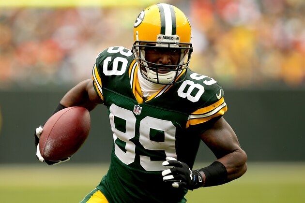 GREEN BAY, WI - SEPTEMBER 15: James Jones #89 of the Green Bay Packers runs after making a reception against the Washington Redskins at Lambeau Field on September 15, 2013 in Green Bay, Wisconsin. (Photo by Matthew Stockman/Getty Images) GREEN BAY, WI - SEPTEMBER 15: James Jones #89 of the Green Bay Packers runs after making a reception against the Washington Redskins at Lambeau Field on September 15, 2013 in Green Bay, Wisconsin. (Photo by Matthew Stockman/Getty Images)