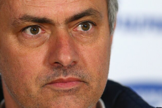 LONDON, ENGLAND - MARCH 07:  Manager Jose Mourinho of Chelsea talks to the media during a press conference at Stamford Bridge on March 7, 2014 in London, England.  (Photo by Paul Gilham/Getty Images)