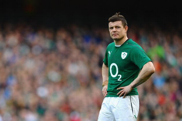 DUBLIN, IRELAND - MARCH 08:  Brian O'Driscoll of Ireland looks on during the RBS Six Nations match between Ireland and Italy at Aviva Stadium on March 8, 2014 in Dublin, Ireland.  (Photo by Laurence Griffiths/Getty Images)