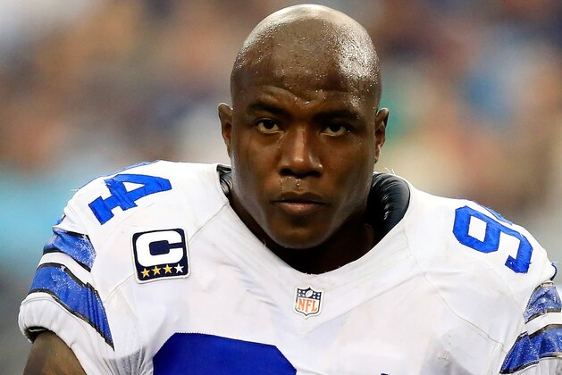 ARLINGTON, TX - SEPTEMBER 22:  Defensive end DeMarcus Ware #94 of the Dallas Cowboys walks onto the field during the game against the St. Louis Rams at AT&T Stadium on September 22, 2013 in Arlington, Texas.  (Photo by Jamie Squire/Getty Images)