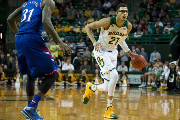 WACO, TX - FEBRUARY 04: Isaiah Austin #21 of the Baylor Bears brings the ball upcourt against the Kansas Jayhawks on February 4, 2014 at the Ferrell Center in Waco, Texas. (Photo by Cooper Neill/Getty Images) WACO, TX - FEBRUARY 04: Isaiah Austin #21 of the Baylor Bears brings the ball upcourt against the Kansas Jayhawks on February 4, 2014 at the Ferrell Center in Waco, Texas. (Photo by Cooper Neill/Getty Images)
