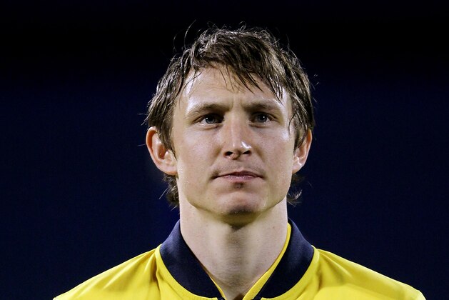 ZAGREB, CROATIA - FEBRUARY 29:  Kim Kallstrom of Sweden during the International Friendly between Croatia and Sweden at the Maksimir Stadium on February 29, 2012 in Zagreb, Croatia.  (Photo by Scott Heavey/Getty Images)