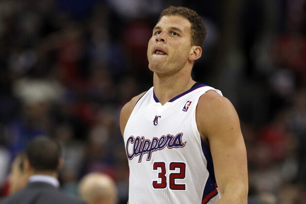 Los Angeles Clippers forward Blake Griffin (32) during the second half of an NBA basketball game against Phoenix Suns Monday, March 10, 2014, in Los Angeles. Clippers won 112-105.  (AP Photo/Alex Gallardo)