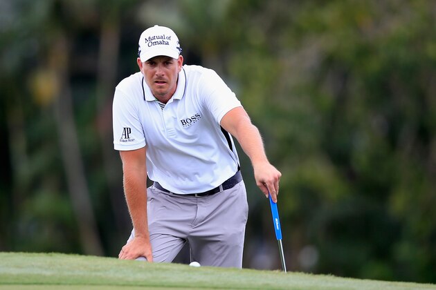 DORAL, FL - MARCH 06:  Henrik Stenson of Sweden looks over a green during the first round of the World Golf Championships-Cadillac Championship at Trump National Doral on March 6, 2014 in Doral, Florida.  (Photo by Jamie Squire/Getty Images)