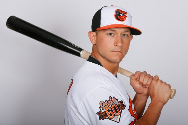 SARASOTA, FL - FEBRUARY 22:  David Lough #9 of the Baltimore Orioles poses for a portrait on photo day on February 22, 2014 at Ed Smith Stadium in Sarasota, Florida.  (Photo by Kevin C. Cox/Getty Images)