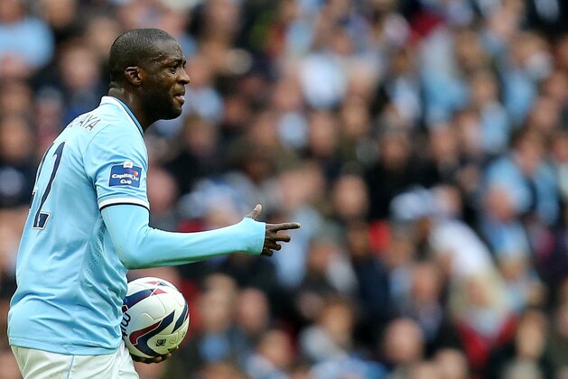 Manchester City's Yaya Toure during their English League Cup final soccer match against Sunderland at Wembley Stadium, London, England, Sunday, March 2, 2014. (AP Photo/Scott Heppell) Manchester City's Yaya Toure during their English League Cup final soccer match against Sunderland at Wembley Stadium, London, England, Sunday, March 2, 2014. (AP Photo/Scott Heppell)