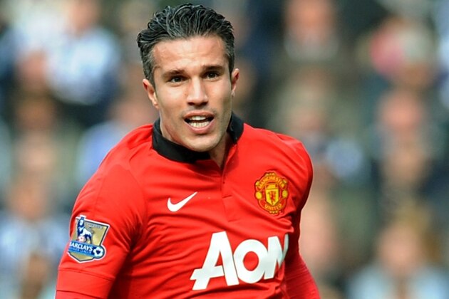 Manchester United's Robin van Persie  during the English Premier League soccer match between West Bromwich Albion and Manchester United at The Hawthorns Stadium in West Bromwich, England, Saturday, March 8, 2014.  (AP Photo/Rui Vieira)