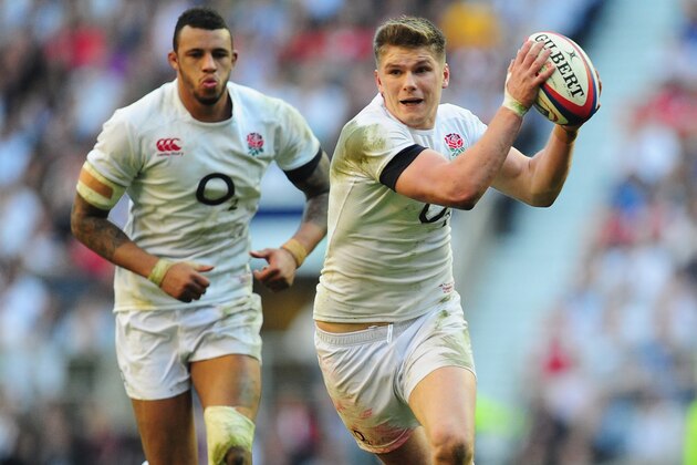 LONDON, ENGLAND - MARCH 09:  England player Owen Farrell in action during the RBS Six Nations match between England and Wales at Twickenham Stadium on March 9, 2014 in London, England.  (Photo by Stu Forster/Getty Images)
